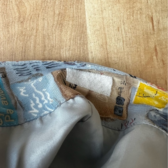 Vintage 90s vintage 100% Silk Mail Wrap Skirt - Picture 9 of 14